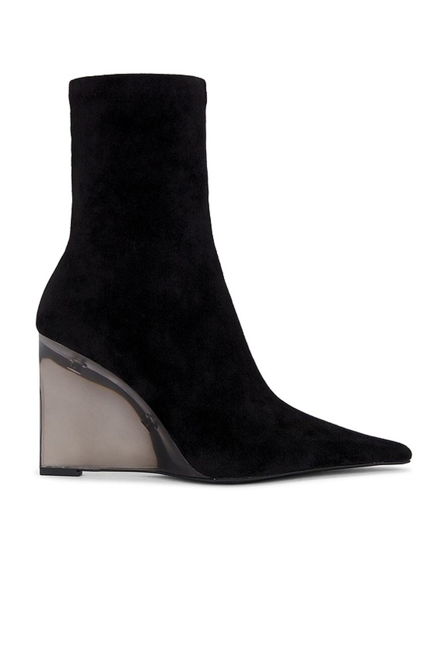 Jeffrey Campbell Bethann Wedge Boots Suede Evening Rave Fall Winter Y2k 6.5